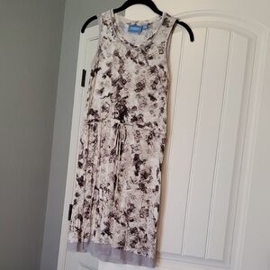 XS Petite Simply Vera Vera Wang Abstract Print Tank Dress